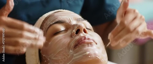 Facial mask application