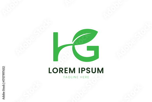 Minimalist green leaf logo design for eco-friendly brands and businesses