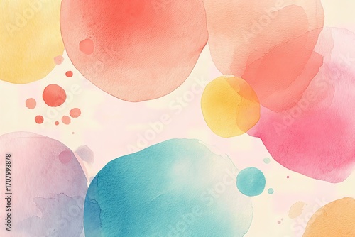 Pastel Dreamy Sky with Clouds, Fantasy Background