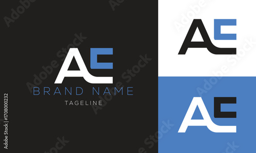 Letter AE logo design AE monogram logo AE icon