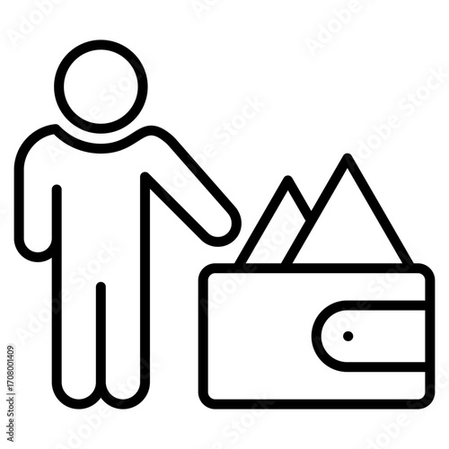 Purchasing Power line icon