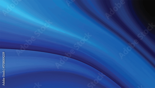 Deep Blue Fluid Waves Abstract Background for Modern Design