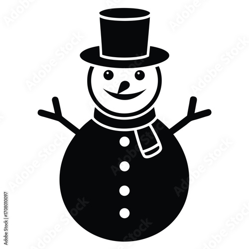 snowman vector icon