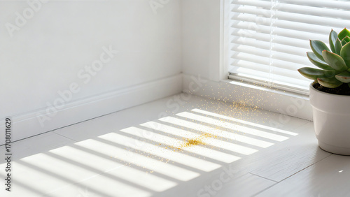 Golden gravel in the sunlight