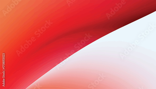 Abstract Red and White Gradient Swirl Background