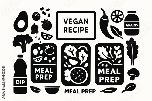 Vintage vector set of wine labels, icons, and menu design illustrations