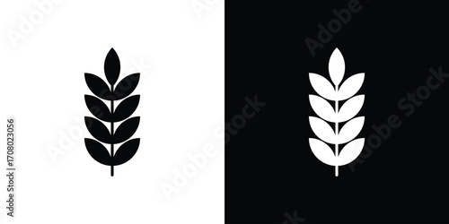 Wheat icons. glyph vector icon. Vector illustration eps 10