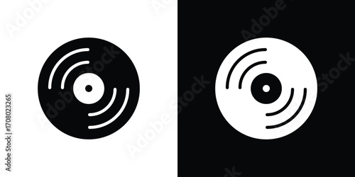 Vinyl icons. glyph vector icon. Vector illustration eps 10
