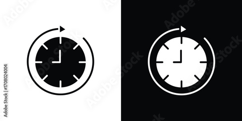 Time forward icons. glyph vector icon. Vector illustration eps 10