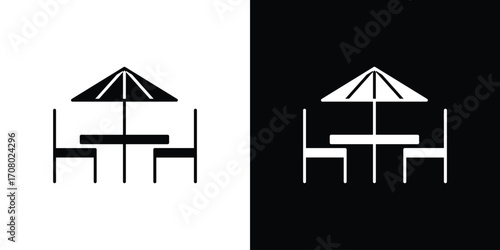 Terrace icons. glyph vector icon. Vector illustration eps 10