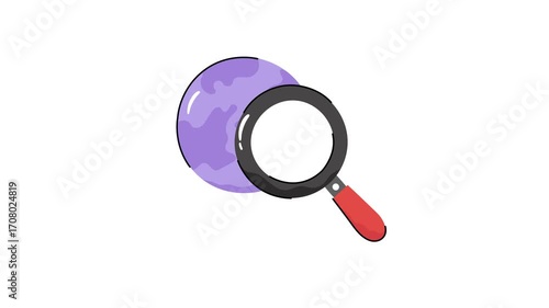 Wallpaper Mural A handy doodle animated icon of international business research Torontodigital.ca