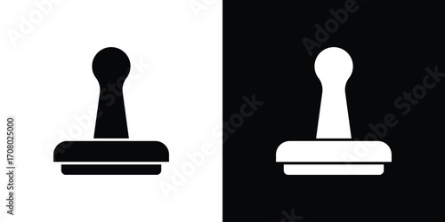 Stamp icons. glyph vector icon. Vector illustration eps 10