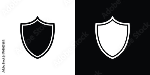 Shield icons. glyph vector icon. Vector illustration eps 10