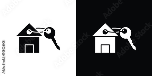 Selling or rent home icons. glyph vector icon. Vector illustration eps 10