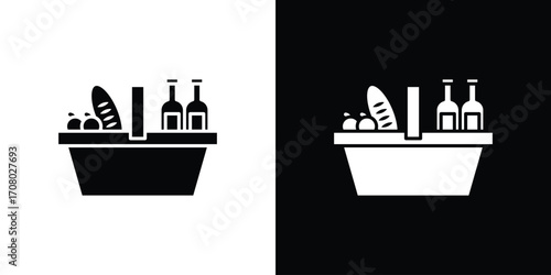 Picnic icons. glyph vector icon. Vector illustration eps 10