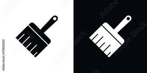Paint brush icons. glyph vector icon. Vector illustration eps 10