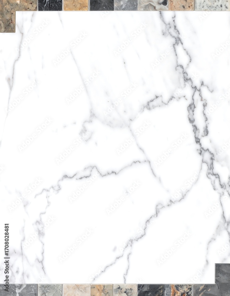 Obraz premium White marble tile sample