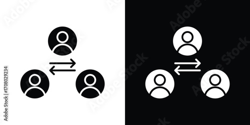 Mediator icons. glyph vector icon. Vector illustration eps 10