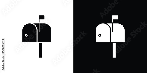 Mailbox icons. glyph vector icon. Vector illustration eps 10