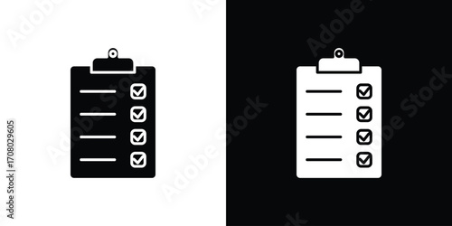 List check icons. glyph vector icon. Vector illustration eps 10