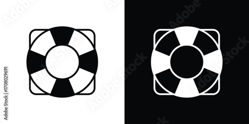 Life buoy icons. glyph vector icon. Vector illustration eps 10