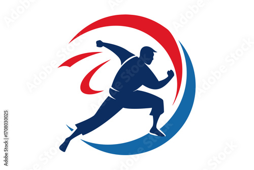 Judo Throw Silhouette Vector Logo