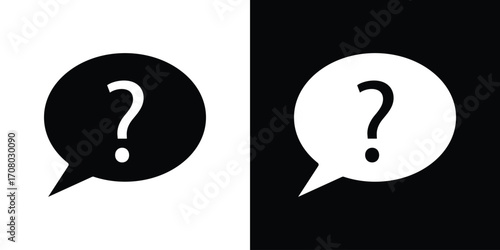Interrogation icons. glyph vector icon. Vector illustration eps 10