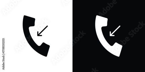 Incoming Call icons. glyph vector icon. Vector illustration eps 10