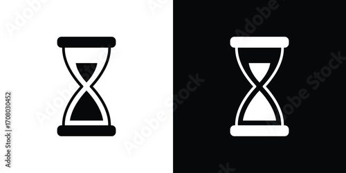 Hourglass icons. glyph vector icon. Vector illustration eps 10