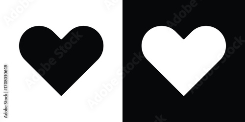 Heart icons. glyph vector icon. Vector illustration eps 10