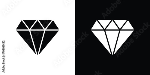Gem icons. glyph vector icon. Vector illustration eps 10