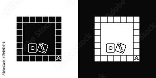 Game board icons. glyph vector icon. Vector illustration eps 10