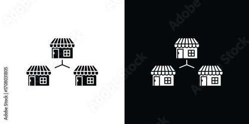 Franchise icons. glyph vector icon. Vector illustration eps 10