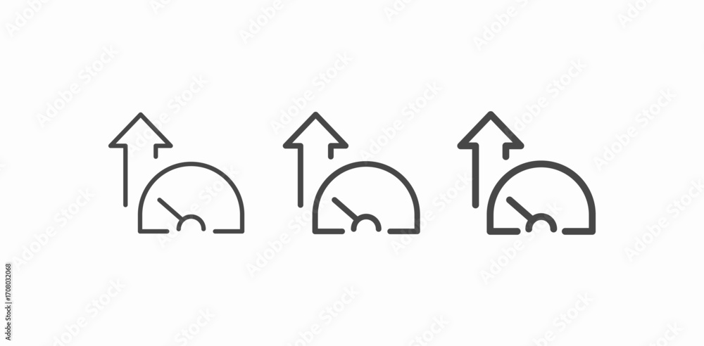 Fototapeta premium upload speed meter icon sign vector