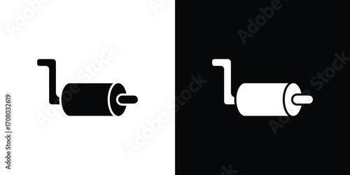 Exhaust pipe icons. glyph vector icon. Vector illustration eps 10
