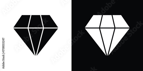 Diamond icons. glyph vector icon. Vector illustration eps 10