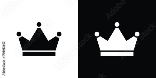 Crown icons. glyph vector icon. Vector illustration eps 10
