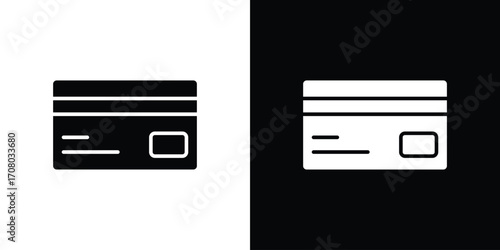 Credit card icons. glyph vector icon. Vector illustration eps 10