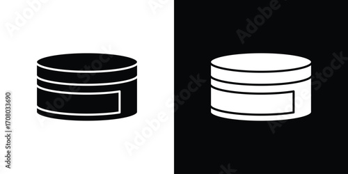 Cream icons. glyph vector icon. Vector illustration eps 10