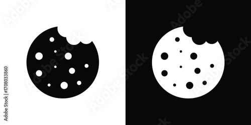 Cookie icons. glyph vector icon. Vector illustration eps 10