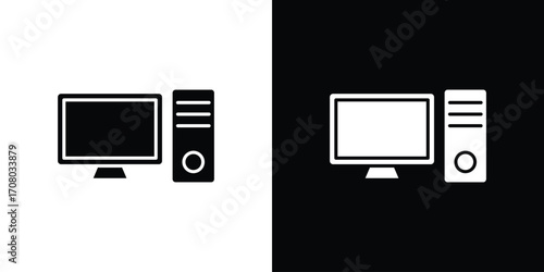 Computer icons. glyph vector icon. Vector illustration eps 10