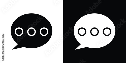 Comment icons. glyph vector icon. Vector illustration eps 10