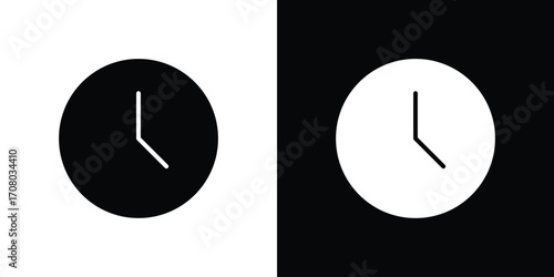 Clock-five icons. glyph vector icon. Vector illustration eps 10