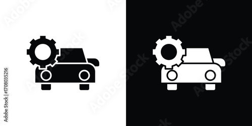 Car mechanic icons. glyph vector icon. Vector illustration eps 10