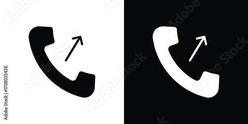 Call outgoing icons. glyph vector icon. Vector illustration eps 10