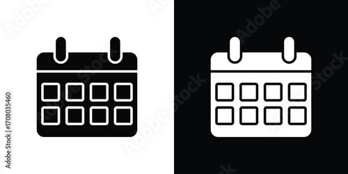 Calendar icons. glyph vector icon. Vector illustration eps 10