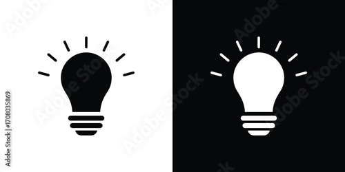 Bulb icons. glyph vector icon. Vector illustration eps 10