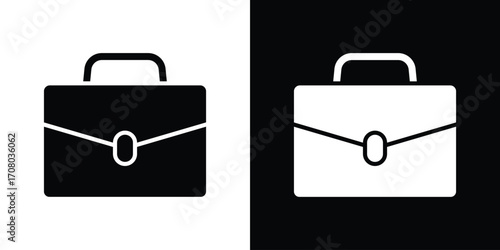 Briefcase icons. glyph vector icon. Vector illustration eps 10
