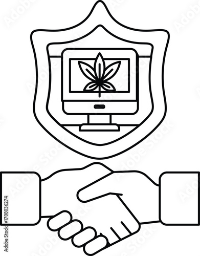 Concept of trust and collaboration between the two individuals