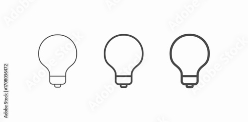 light bulb icons icon sign vector